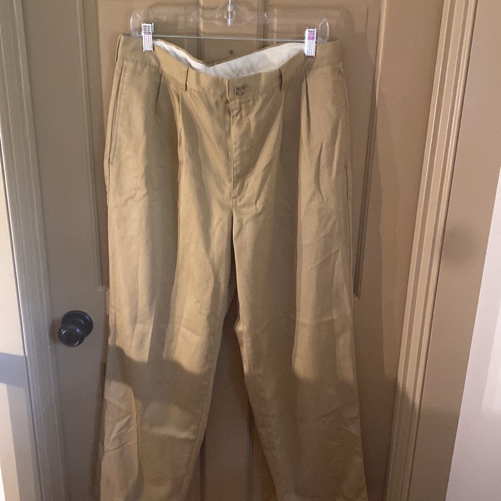 L.L. Bean Tan Chinos Versatile Cotton Blend Men’s w 37 l 30